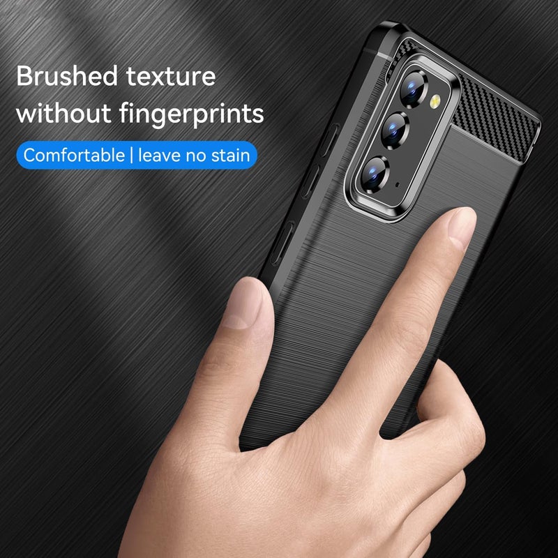 Aikcks for Samsung Galaxy Note 20 Phone case, Shockproof, Scratch Resistant Carbon Fiber Jacket, Soft TPU, for Galaxy Note 20 case (Black,) - Image 4